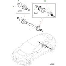 Jaguar iPace Drivknute bak