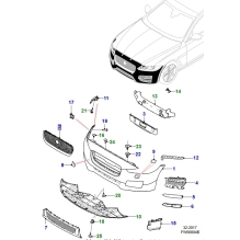 Jaguar XF Grill sort